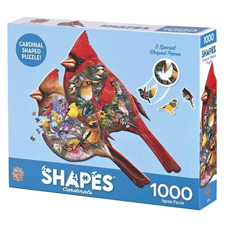 Masterpieces Contours Cardinals Shaped Puzzle, 1000 Piece 72357